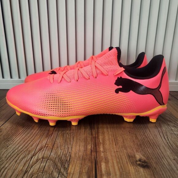 PUMA Future 7 Play FG/AG 107723-03 Mens Sz 9 Black Sunset Glow Soccer Cleats NEW main image 4